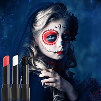 Meicoly Cream Black White Red Face Body Paint Stickclown White Joker Face Paint Makeuphalloween Face Paint For Vampire Skeleto