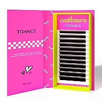 Tdance Cashmere Lash Extensions Super Matte Black Classic Lash Extensions 007Mm Thickness 1017Mm Mix Length Cc Curl Individual