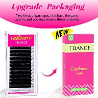 Tdance Cashmere Lash Extensions Super Soft Classic Lash Extensions Cc Curl 005Mm Thickness 17Mm Single Length Individual Eyelas