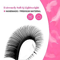 Tdance Cashmere Lash Extensions Super Soft Classic Lash Extensions Cc Curl 005Mm Thickness 17Mm Single Length Individual Eyelas