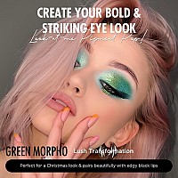 Bepholan Duochrome Glitter Green Eyeshadow Palettehigh Pigmentlongwearintense Color Gothic Makeup