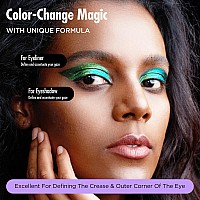 Bepholan Duochrome Glitter Green Eyeshadow Palettehigh Pigmentlongwearintense Color Gothic Makeup