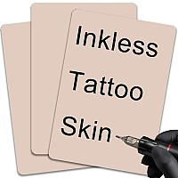 3Mm Tattoo Inkless Practice Skin Moricher 3 Pcs 12X8 3Mm Thick Silicone Fake Skin Blank Double Sides Soft Skin For Tattoo Be