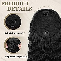 Aisi Beauty Ponytail Extensioncurly Drawstring Ponytail Extension For Black Women Synthetic Clip In Ponytail Extension Black Lo