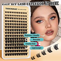 Wispy Lash Clusters D Curl Cluster Eyelash Extensions 150Pcs Thick Eyelash Clusters 816Mm Fluffy Cluster Lashes Diy Individual