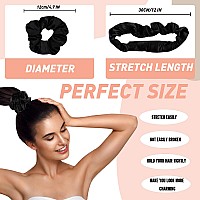 Cutebe 8 Pack Hair Ties Satin Hair Scrunchies For Women Soft Elastic Hair Ties No Damage Ponytail Holders Rubber Bands Hair Acce