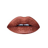 Aromi Metallic Liquid Lipstick Chocolate Brown Mahogany Bronze Shimmery Finish Vegan Crueltyfree Longlasting Waterproo