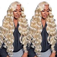 Gurvey 30 Inch Lace Front Wig Human Hair 613 Lace Front Wig Human Hair Blonde Wig 13X4 Hd Lace Front Wigs Human Hair Body Wave L