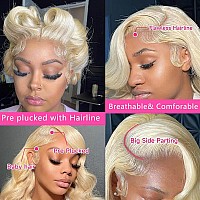 Gurvey 30 Inch Lace Front Wig Human Hair 613 Lace Front Wig Human Hair Blonde Wig 13X4 Hd Lace Front Wigs Human Hair Body Wave L