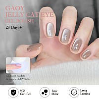 Gaoy Forest Sunset Cat Eye Gel Nail Polish Set With Magnet For Holographic Cat Eye Salon Gel Manicure And Nail Art Diy At Home