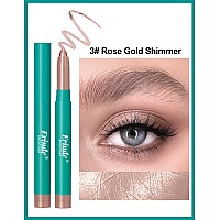 Erinde Eyeshadow Stick Eye Brightener Stick Shimmer Creamy Eye Shadow Makeup Waterproof Long Lasting Glitter Highlighter Eye