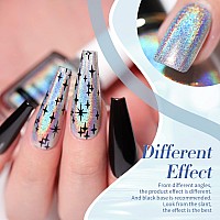 Born Pretty Sequin Single Silver Nail Polish Holographicsparkle Gel Polish Stick Nail Art Varnish 10Ml