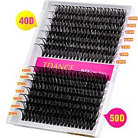 Tdance Lash Clusters 40D50D Diy Eyelash Extensions 280 Pcs Cluster Lashes C D Curl Diy Lash Extensions Reusable Soft Comforta