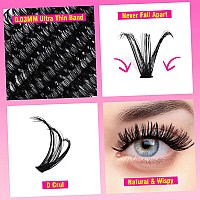 Tdance Lash Clusters 40D50D Diy Eyelash Extensions 280 Pcs Cluster Lashes C D Curl Diy Lash Extensions Reusable Soft Comforta