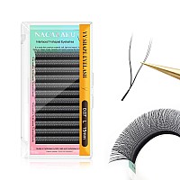 Nagaraku Yy Eyelash Extensions Supplies Y Shape Lash Premade 4D Easy Fan Russian Volume Cluster Faux Mink Matte 12 Rows Pre Fann