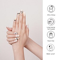 Danni Toni Semi Cured Gel Nail Strips Giant Panda Panda Land Flower Gel Nail Polish Stickers Glaze Nail Wraps 28 Stickers