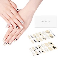 Danni Toni Semi Cured Gel Nail Strips Giant Panda Panda Land Flower Gel Nail Polish Stickers Glaze Nail Wraps 28 Stickers