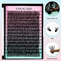 Vavalash Individual Cluster Lashes 40D007C1620Mix Diy Eyelash Extension 280 Lash Clusters Faux Mink Slik Individual Lashes