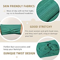 Artilady 6 Pcs Headbands For Women Elastic Wide Headband Non Slip Soft Cloth Hair Bands Boho Stretchy Twisted Criss Cross Turban