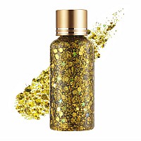 Holographic Body Glitter Gel For Face Body Nail Super Long Lasting Waterproof Quick Dry Liquid Chunky Glitter Eyeshadow For S