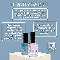 Beautygarde Rocket Fuel Longwear Nail Polish Ballet Pink Promotes Strengthening And Growth Crueltyfree 21Free Vegan