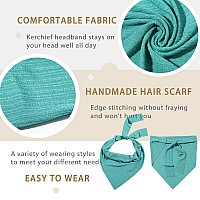 Vercret 6Pcs Hair Scarf Headband For Women Hair Bandana Headbands Head Wrap Scarves Covers Boho Triangle Kerchief Cute Hair Ac