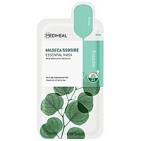 Mediheal Best Korean Sheet Mask Madecassoside Essential Face Mask 20 Sheets For Sensitive Blemish Prone All Skin Types Hydrati