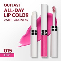 Covergirl Outlast Allday 015 Epic Lip Color 24Hour Wear Hydrating Balm Kissproof Moisturizing Vegan Formula 007Oz0