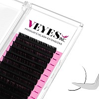 Veyes Inc Classic Volume Lash Extensions 003020 Jblcccddd Curl 525Mm Mixed Single Length Tray Premium Silk Eyelashe