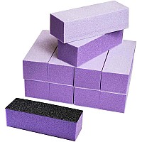 Karlash Nail Buffer Sanding Block Polisher Buffing File Nail Art Manicure Pedicure File Purple White 60100