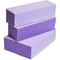 Karlash Nail Buffer Sanding Block Polisher Buffing File Nail Art Manicure Pedicure File Purple White 60100