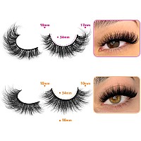 20 Pairs False Eyelashes Natural Look Lashes Mink Fluffy Fake Eyelashes Wispy Strip False Lashes 4 Styles Mixed Thick Volume Fau