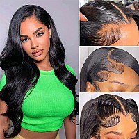 Brazilian Body Wave Bundles Human Hair With Frontal Closure 18 20 2216F 13 4 Ear To Ear Lace Frontal With Bundles 100 Brazi