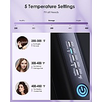 Elilier 2 Hair Straightener Extra Wide Flat Ironplancha De Cabello Adjustable Temperature Ceramic Coated Floating Panel 30