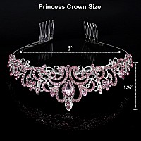 Tiara Crowns For Women Princess Crown For Girls Crystal Queen Tiaras For Birthday Christmas Costume Bride Wedding Prompink