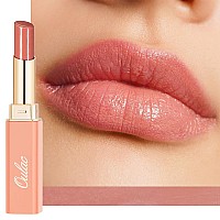 Oulac Moisturizing Shine Pink Peach Lipstick For Women 2 In 1 Pink Peach Glossy Tinted Lip Balm Hydrating Winter Lipstick For