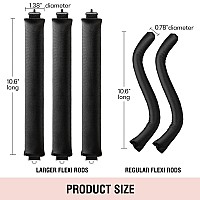 Blinkeen Heatless Hair Curler With Flexi Rods And Hook Heatless Curling Rod For All Hair Types No Heat Curlers To Sleep In 1