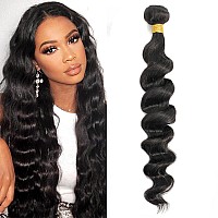 12A Grade Brazilian Virgin Hair Loose Wave One Bundles 26 Inch Virgin Brazilian Remy Loose Deep Wave Human Hair Weave Bundles 10