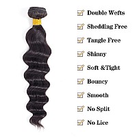 12A Grade Brazilian Virgin Hair Loose Wave One Bundles 26 Inch Virgin Brazilian Remy Loose Deep Wave Human Hair Weave Bundles 10