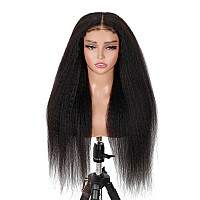 Isee Hair Wear And Go Glueless Wigs Human Hair Pre Plucked Pre Cut 6X4 Hd Lace Closure Wigs Human Hair 180 Density Kinky Straig