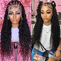 13X6 Deep Wave Lace Front Wigs Human Hair Deep Wave Hd Lace Frontal Wigs Human Hair For Black Women Glueless Curly Lace Front Wi