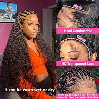 13X6 Deep Wave Lace Front Wigs Human Hair Deep Wave Hd Lace Frontal Wigs Human Hair For Black Women Glueless Curly Lace Front Wi