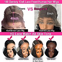 13X6 Deep Wave Lace Front Wigs Human Hair Deep Wave Hd Lace Frontal Wigs Human Hair For Black Women Glueless Curly Lace Front Wi