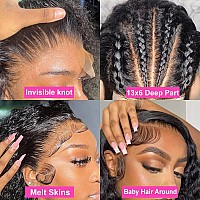 13X6 Deep Wave Lace Front Wigs Human Hair Deep Wave Hd Lace Frontal Wigs Human Hair For Black Women Glueless Curly Lace Front Wi