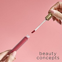 Beauty Concepts 5Piece Matte Liquid Lipstick Set Vivid Reds And Pinks Longlasting Formula 2Ml Each Pink