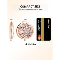 Getinbulk Compact Mirror For Purse Pack Of 12 Doublesided 1X2X Magnifying Round Metal Pocket Makeup Mirrorsrose Gold Mix Di