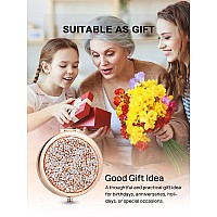 Getinbulk Compact Mirror For Purse Pack Of 12 Doublesided 1X2X Magnifying Round Metal Pocket Makeup Mirrorsrose Gold Mix Di