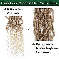 8 Packs 24 Inch Faux Locs Crochet Hair Curly Ends Crochet Dreads Boho Braids Crochet Faux Locs Hair For Women 24Inchpack Of 8