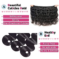 Human Hair Bundles With Closure 10 10 1010Free Part Body Wave Bundles With Closure Human Hair 10A Brazilian Virgin Bundles H