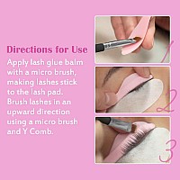 Libeauty Lash Glue Balm Lash Lift Adhesive 071Oz20G Strong Sticky Fruit Flavor Eyelash Eyebrow Perm Glue Balm For Long Lasti